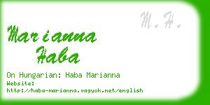 marianna haba business card